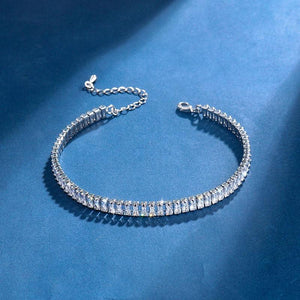 Baguette CZ Sparkling Tennis Anklets for Women