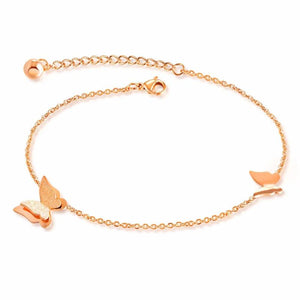 Butterfly Charm Anklet for Women - Beach Foot Chain Jewelry