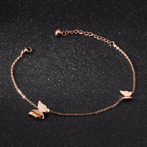 Butterfly Charm Anklet for Women - Beach Foot Chain Jewelry