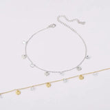 Women's Clover Tassel Ankle Bracelet Zircon Foot Chain
