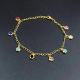 Bohemia Golden Star Stainless Steel Anklet for Women