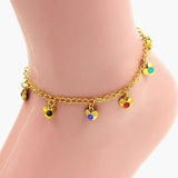 Bohemia Golden Star Stainless Steel Anklet for Women