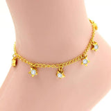 Bohemia Golden Star Stainless Steel Anklet for Women