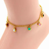 Bohemia Golden Star Stainless Steel Anklet for Women