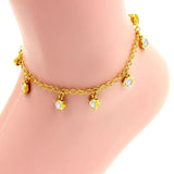 Bohemia Golden Star Stainless Steel Anklet for Women