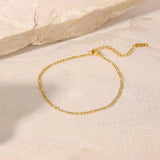 Stainless Steel Boho Anklet, Summer Jewelry