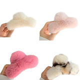 Plush Hair Claws Banana Barrette Jaw Clip