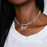 Stonefans Rhinestone Choker Necklace