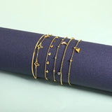 Vintage Butterfly Anklet Bracelet Stainless Steel Boho Party Jewelry