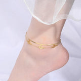 Vintage Butterfly Anklet Bracelet Stainless Steel Boho Party Jewelry