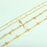 Vintage Butterfly Anklet Bracelet Stainless Steel Boho Party Jewelry