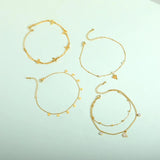Vintage Butterfly Anklet Bracelet Stainless Steel Boho Party Jewelry