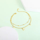 Vintage Butterfly Anklet Bracelet Stainless Steel Boho Party Jewelry