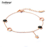 Rose Shell Stainless Steel Anklet Bracelet Foot Jewelry