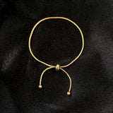 Yellow Snake Chain Anklet Titanium Steel Never Fade Hypoallergenic