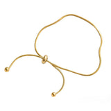 Yellow Snake Chain Anklet Titanium Steel Never Fade Hypoallergenic