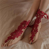 Sexy Lace Bridal Anklet Beach Wedding Foot Jewelry