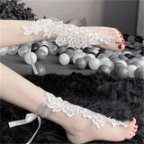Sexy Lace Bridal Anklet Beach Wedding Foot Jewelry