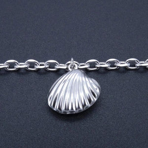 Shell Charm Stainless Steel Anklets Vintage Jewelry Punk Fan