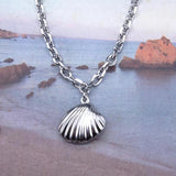Shell Charm Stainless Steel Anklets Vintage Jewelry Punk Fan