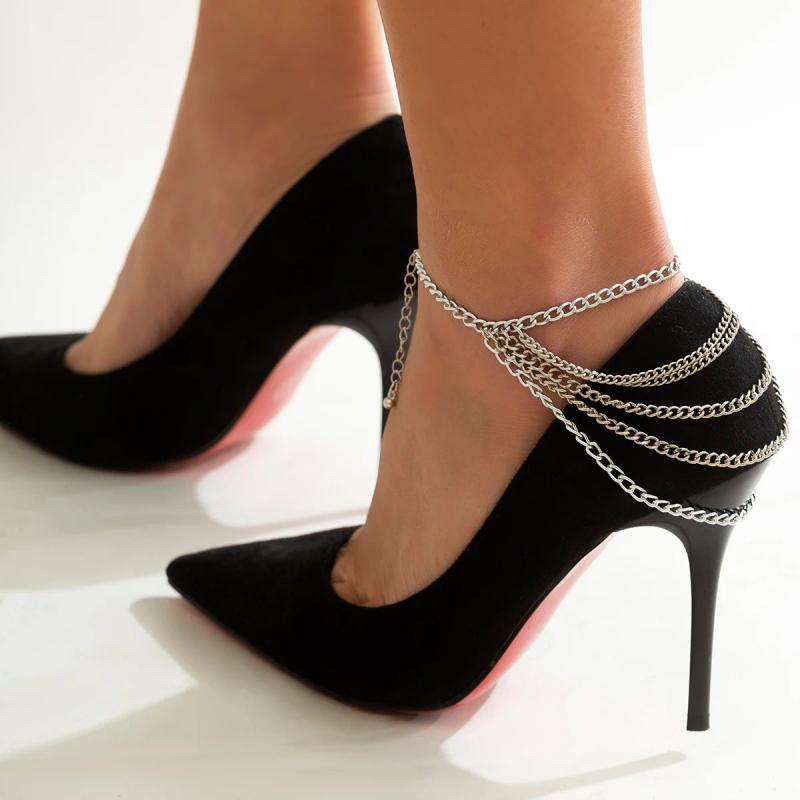 Tassel Anklet High Heel Chain Women Charm Jewelry