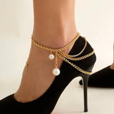 Tassel Anklet High Heel Chain Women Charm Jewelry