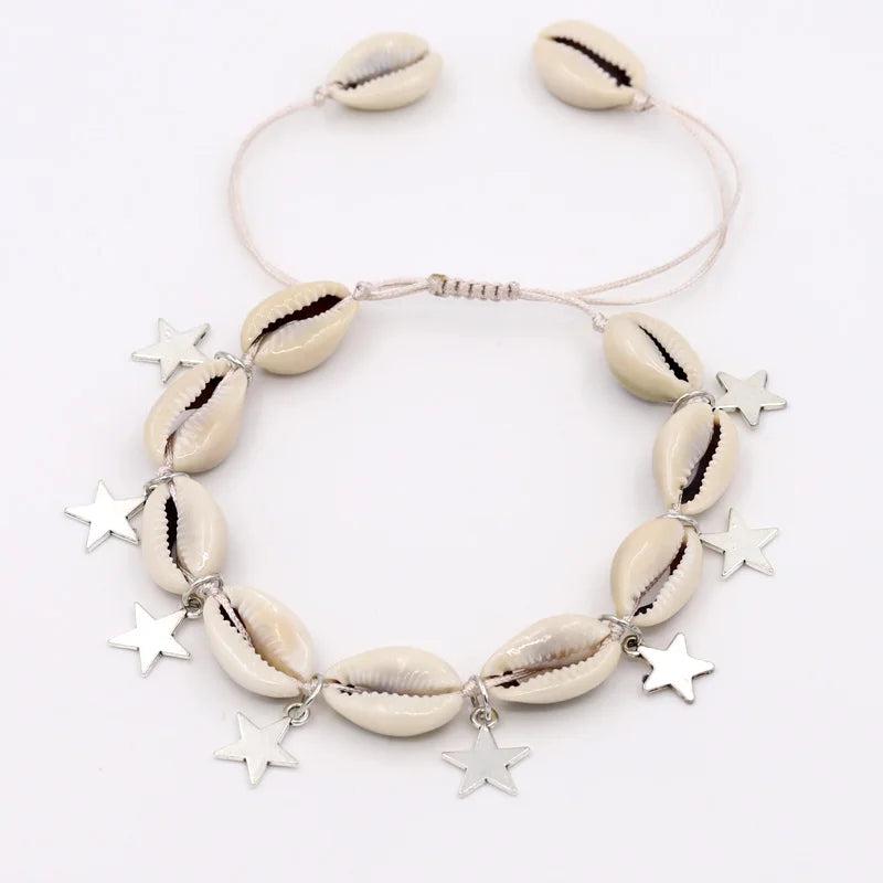Shell Anklets for Women Summer Beach Barefoot Sandals