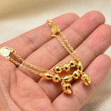 Annayoyo Dubai Arab Vintage Link Chain Anklets For Women Men Baby Ankle Bracelet