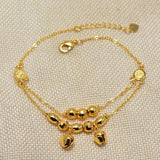 Annayoyo Dubai Arab Vintage Link Chain Anklets For Women Men Baby Ankle Bracelet