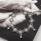 Boho Metal Water Drop Fringe Bracelet Anklet Vintage Chain Foot Jewelry