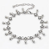 Boho Metal Water Drop Fringe Bracelet Anklet Vintage Chain Foot Jewelry