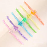 6 Pcs Bohemian Summer Beach Rice Beads Anklet Set for Girls