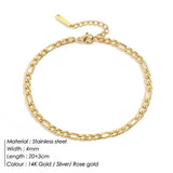 Women's Stainless Steel Chain Anklet Bracelet Leg Accessories C051