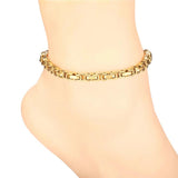 Silver Stainless Steel Anklet Leg Chain Ankle Bracelet Beach Foot Jewelry