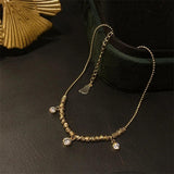 Delicate Zircon Tassel Anklet Barefoot Bracelet Ankle Foot Accessories
