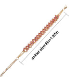 Cuban Link Anklet Rhinestone Ankle Chains Women Jewelry