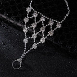 Bridal Rhinestone Anklet Beach Decoration High Quality Barefoot Jewelry