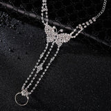 Bridal Rhinestone Anklet Beach Decoration High Quality Barefoot Jewelry