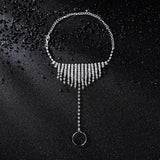 Bridal Rhinestone Anklet Beach Decoration High Quality Barefoot Jewelry