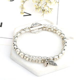 Anslow Feather Leave Ankle Bracelet Barefoot Sandals Anklets For Women