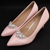 2pcs Rhinestone Shoe Clips Decorative Charms