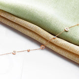 Rose Love Roman Numeral Anklet Titanium Steel Foot Link Chain Anklet