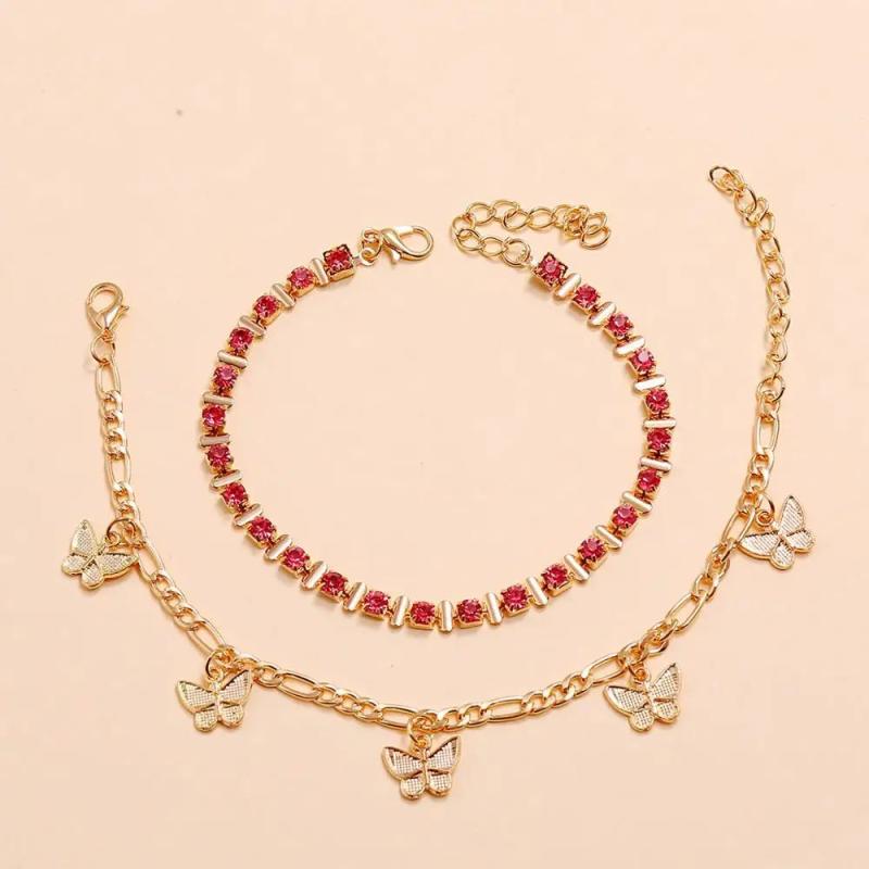 Butterfly Tassel Bohemian Ankle Bracelet Foot Chain for Women