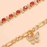 Butterfly Tassel Bohemian Ankle Bracelet Foot Chain for Women