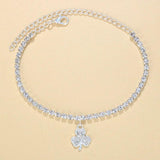 Stonefans Flower Pendant Anklet Bracelet Rhinestone Beach Anklet Jewelry