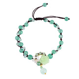 Ethnic Style Hand-woven Anklet Foot Chain Retro Temperamental Chalcedony