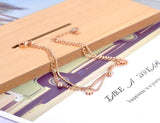 Small Daisies Charm Anklets for Women Stainless Steel Foot Link Chain Anklet