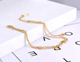 Small Daisies Charm Anklets for Women Stainless Steel Foot Link Chain Anklet