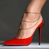 Crystal Chain Anklet Foot Jewelry Leg Chain
