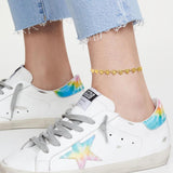 Butterfly Charm Chain Anklets Heart Links Ankle Stainless Steel